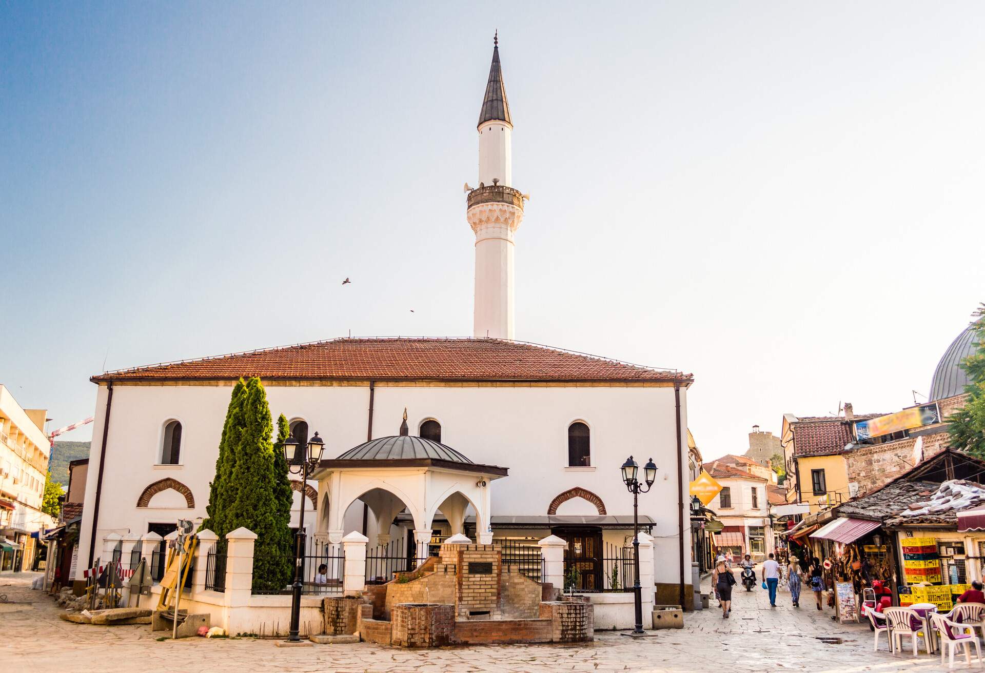 Murat Pasha Mosque located in the Old Bazaar of Skopje, Macedonia Cheap holiday destinations 2023