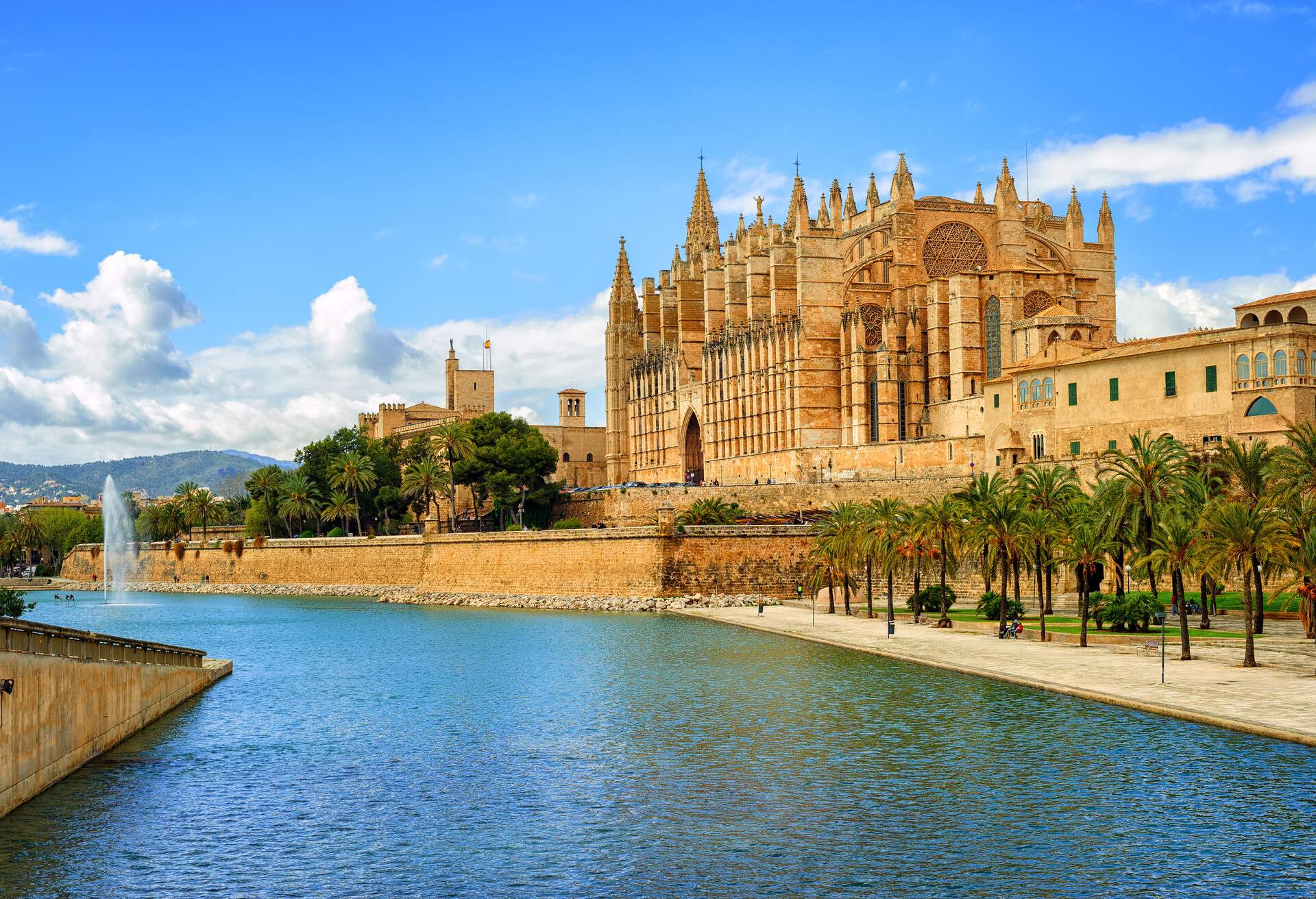 La Seu, the gothic medieval cathedral of Palma de Mallorca, Spain Cheap holiday destinations 2023