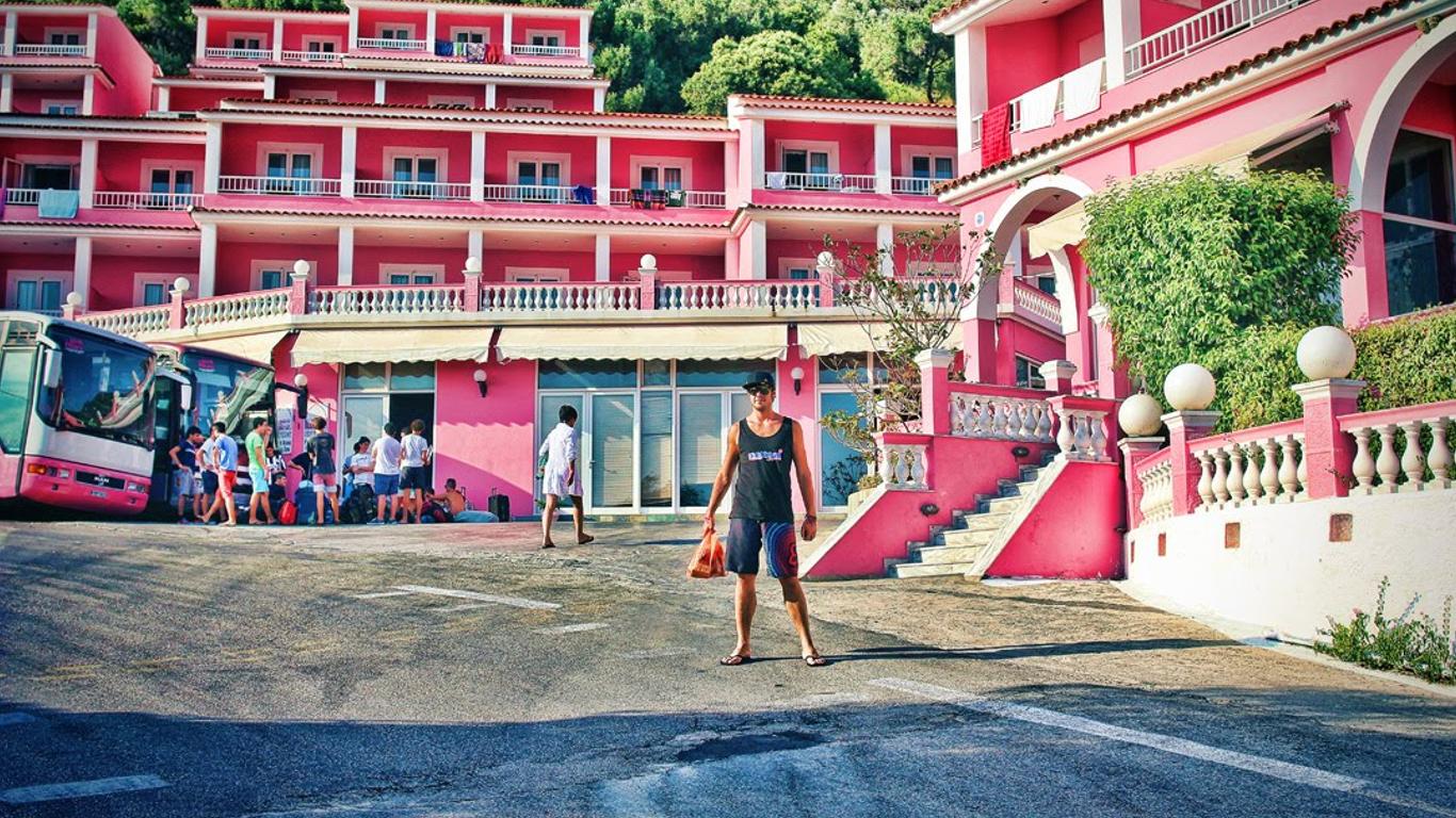 Pink Palace Beach Resort from £18. Agios Gordios Hotel Deals & Reviews -  KAYAK